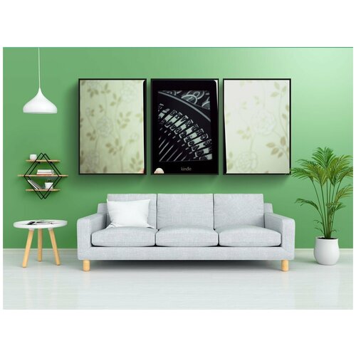 фото Набор модулных постеров для интерьера "разжечь, бумага белая, сенсорный экран" 60x90 см. в тубусе, без рамки lotsprints