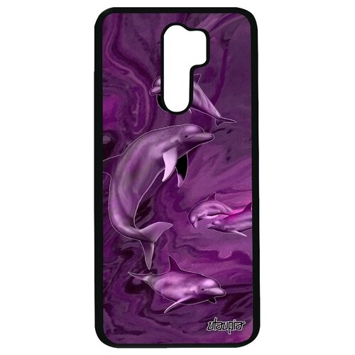фото Чехол на мобильный // xiaomi redmi 9 // "дельфины" стиль океан, utaupia, серый