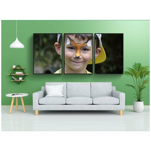 фото Набор модулных постеров для интерьера "дети, мальчик, милый" 60x90 см. в тубусе, без рамки lotsprints