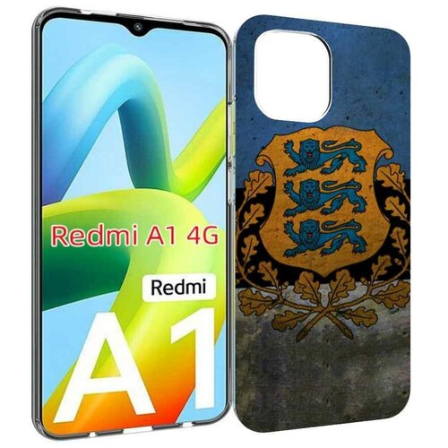 Чехол MyPads герб флаг эстонии для Xiaomi Redmi A1 задняя-панель-накладка-бампер