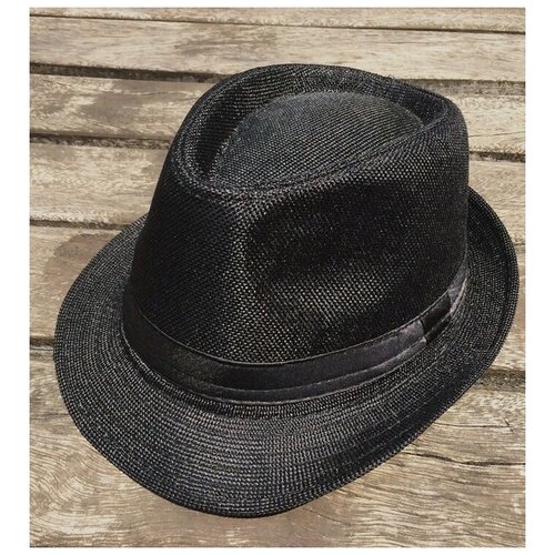 фото Шляпа текстурная черная, размер 57-58 paetka