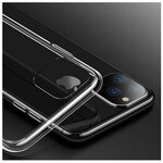 Прозрачный cиликоновый чехол-накладка для iPhone 13 Pro Max с защитой камеры - изображение