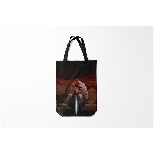 фото Сумка-шоппер / 31х42 см / популярные иллюстрации / мифические существа архангел. burnettie