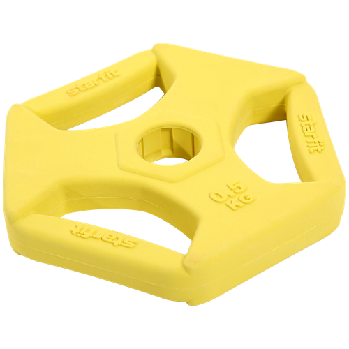 Диск обрезиненный Starfit BB-205 d-26mm 500g Yellow УТ-00016575