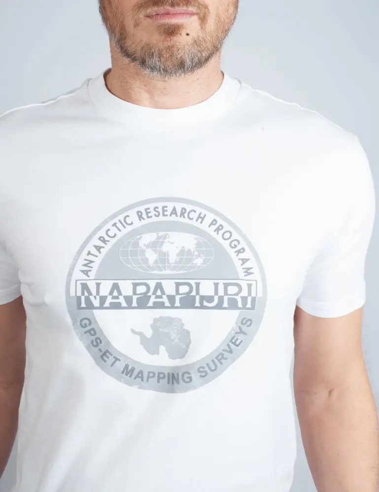Футболка NAPAPIJRI, размер S, белый, — фото 1
