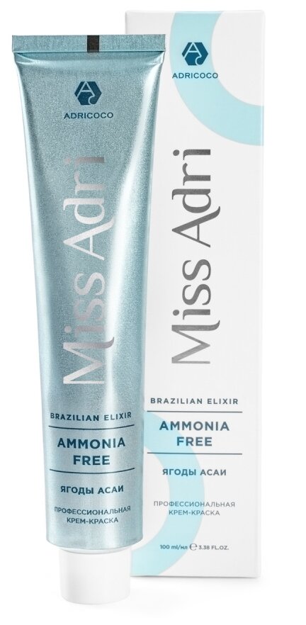 ADRICOCO Miss Adri Brazilian Elixir Ammonia free крем-краска для волос, 10.26 Платиновый блонд розовый