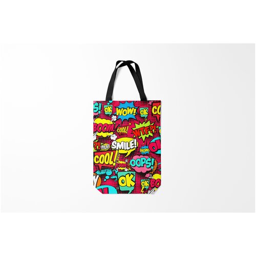 фото Сумка-шоппер / 31х42 см / популярные иллюстрации / модные стиль pop art burnettie