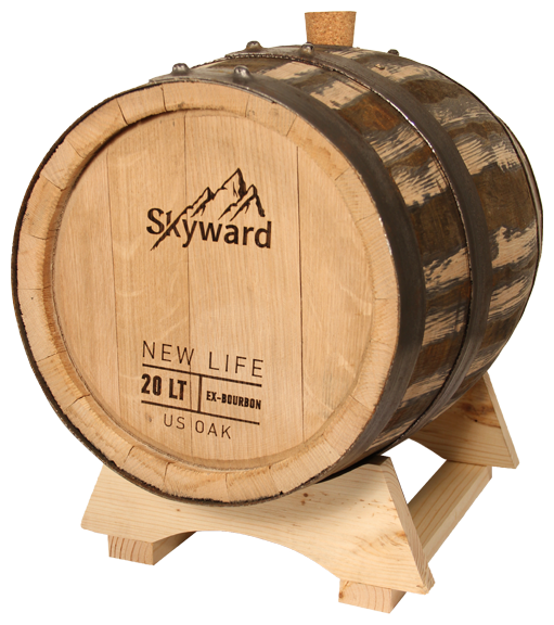 фото Дубовая Бочка 20 л Skyward (Американский дуб) из-под Бурбона (Португалия)