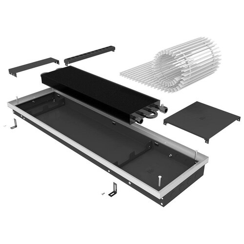 Конвектор Vitron-ВК, внутрипольный, водяной, естественная, В/Ш/Д в мм.: 90/260/2000, Теплообменник: 2ТГ, Труба: медь, d (мм.): 15, Порошковая покраска