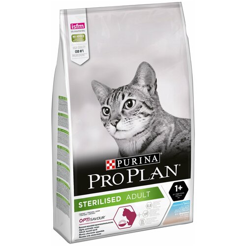 Сухой корм для стерилизованных кошек Pro Plan с треской с форелью 3 кг