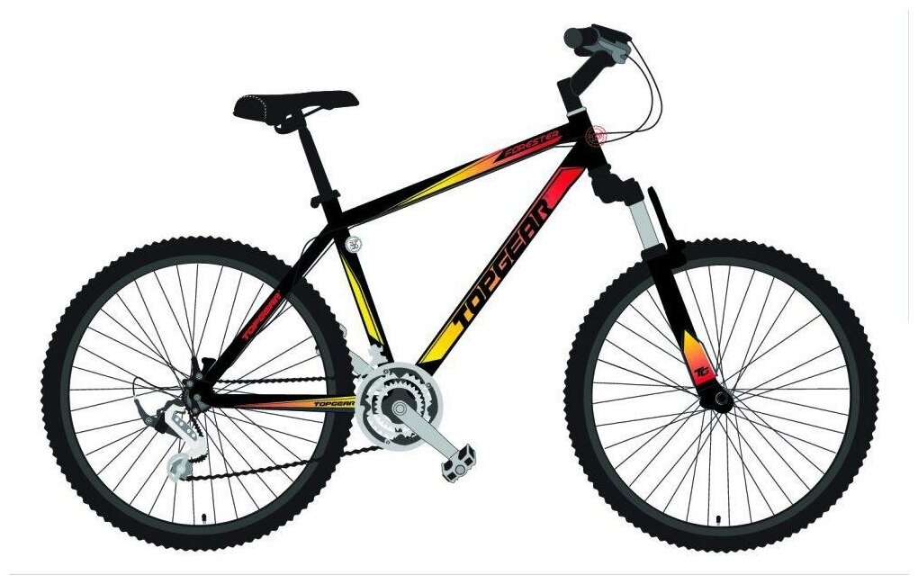 фото Велосипед горный Topgear "Forester", колеса 24", передний амортизатор, 21 скорость