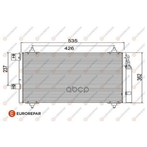 Радиатор Кондиционера Jumperpeugeot 307 (3a/C) 1.4 00> EUROREPAR арт. E163234 - Autoparts арт. EUROREPAR_E163234