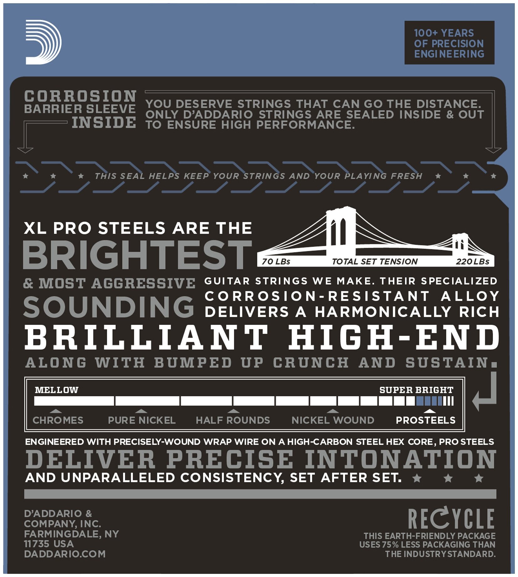 Струны для электрогитары DAddario EPS520 — фото 1