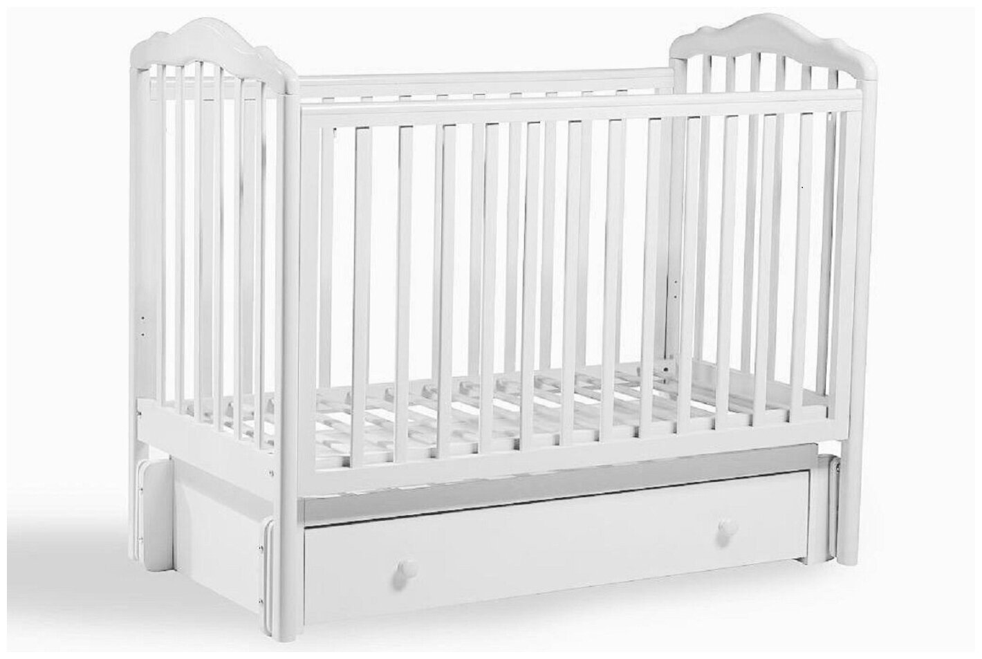 Кроватка детская Baby-Luce слава 2 белая