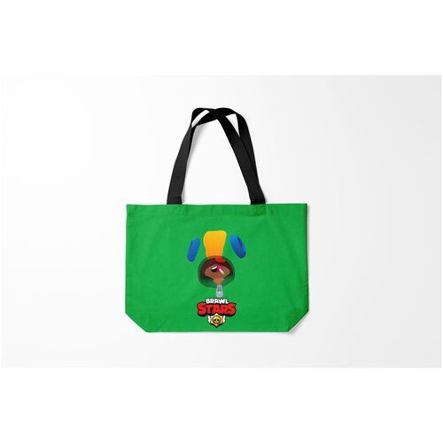 фото Сумка-шоппер / 46х35 см / геймерам / brawl stars leon burnettie