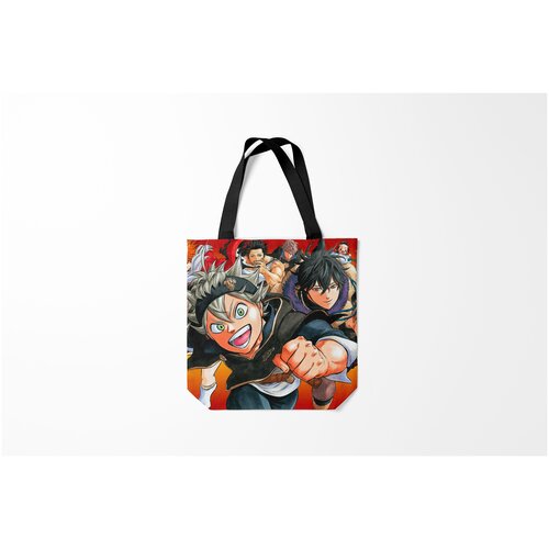 фото Сумка-шоппер / 40х40 см / аниме / черный клевер персонажи burnettie