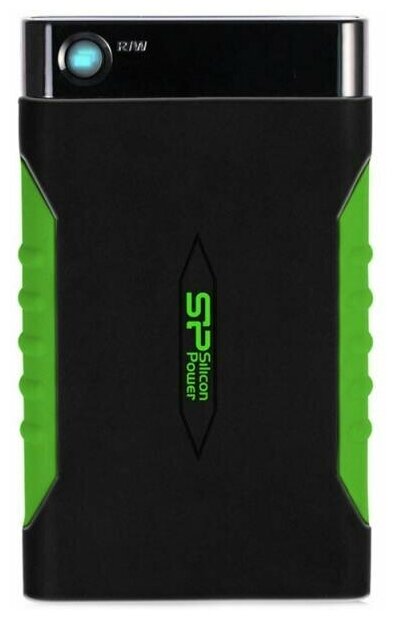 Внешний HDD Siliсon Power 2 TB A15 Armor чёрный/зелёный 2.5" USB 3.0