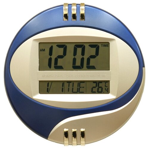 Часы настенные электронные с календарем термометром будильником 70000₽