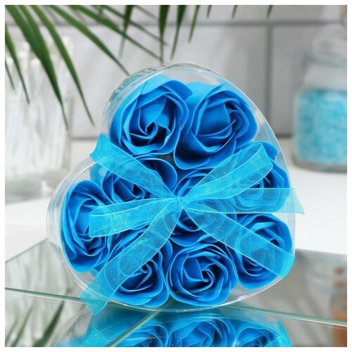 Набор, синие розы