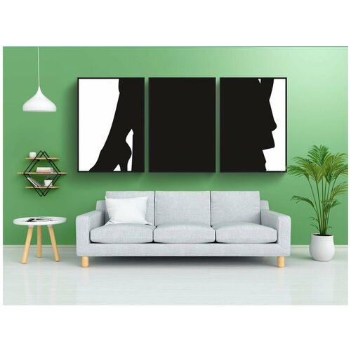 фото Набор модулных постеров для интерьера "люди, пара, танец" 60x90 см. в тубусе, без рамки lotsprints