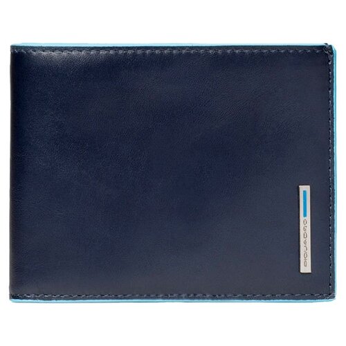 фото Кошелек piquadro, фактура лаковая, синий