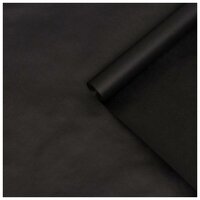 Бумага упаковочная крафт, двусторонняя,"Черный", 0,7 х 10 м, 70 г/м²