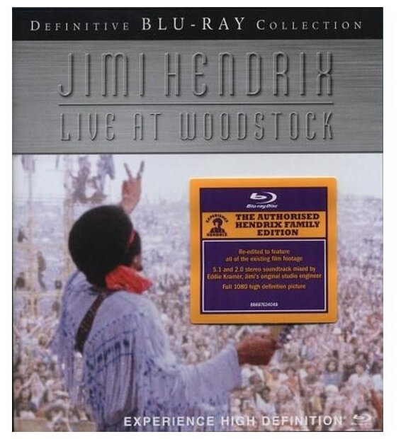 HENDRIX, JIMI LIVE AT WOODSTOCK BluRay Box 5" DVD BlueRay , 