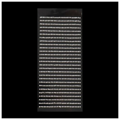 Стразы для декора, клеевые, цвет серебристый