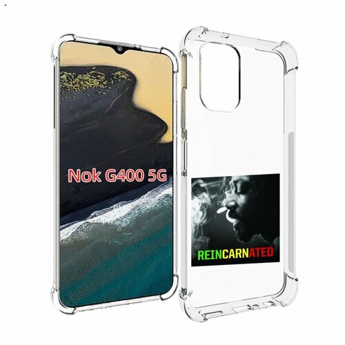 Чехол MyPads Snoop Dogg REINCARNATED для Nokia G400 5G задняя-панель-накладка-бампер