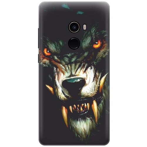 фото Силиконовый чехол на xiaomi mi mix 2 / сяоми ми микс 2 с принтом "злой оборотень" gosso