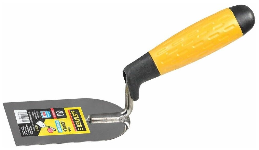 фото Кельма STAYER "PROFI" нержавеющее полотно, 2-х компонентная рукоятка, 80x110мм