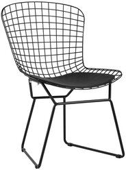 Стул STOOL GROUP Bertoia, металл, цвет: черный/черная подушка