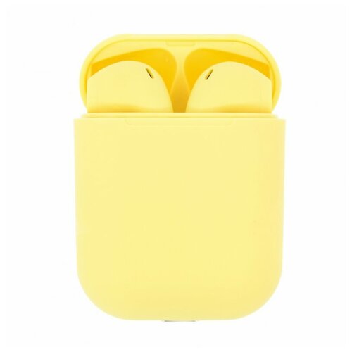 Наушники беспроводные TWS inPods 12 Macaron 50 с боксом для зарядки Bluetooth желтый 69000₽