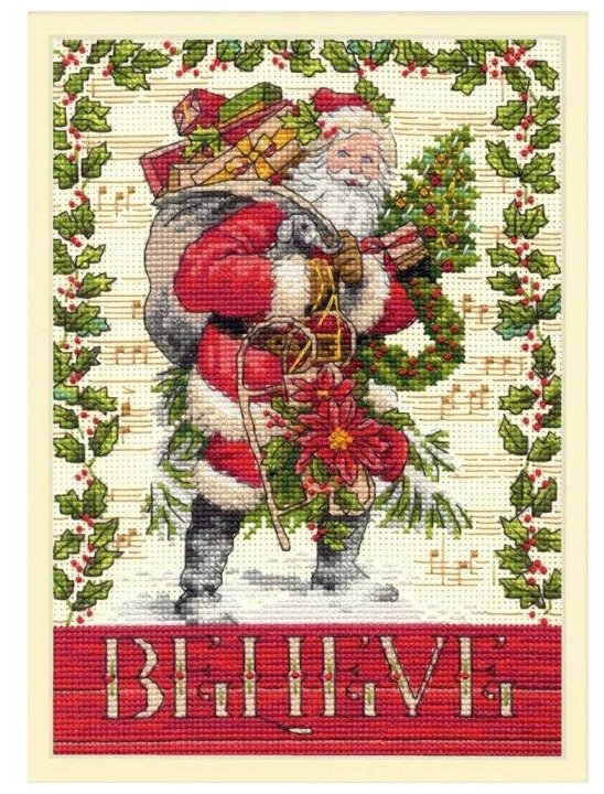 Набор для вышивания Dimensions Believe in Santa (Верь в Санту) 70-08980