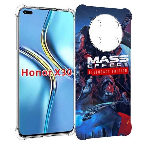 Чехол MyPads Mass Effect Legendary Edition для Honor X30 / Magic4 Lite 5G задняя-панель-накладка-бампер
