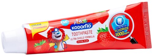 Зубная паста KODOMO Клубника 0.5 +, 65 г