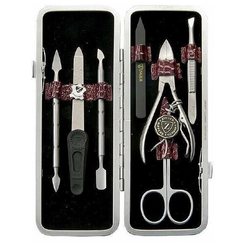 фото Профессиональный маникюрный набор zinger msfe 402-sm , 7 предметов