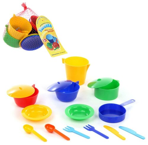 Новокузнецкий завод пластмасс ПИ000097 Детская игрушка набор посудки 