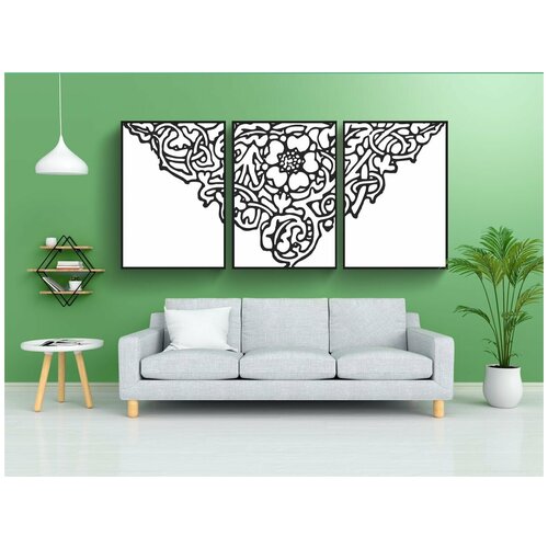 фото Набор модулных постеров для интерьера "богато украшенный, украшение, лоза" 60x90 см. в тубусе, без рамки lotsprints