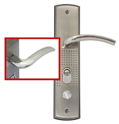 Комплект ручек для китайских металлических дверей Аллюр РН-А132-L левая