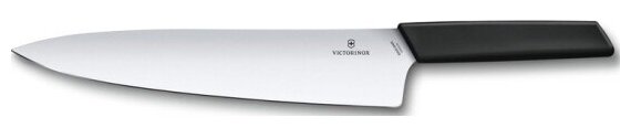 Нож разделочный Victorinox Swiss Modern, 25 см, нержавеющая сталь / синтетический материал, чёрный