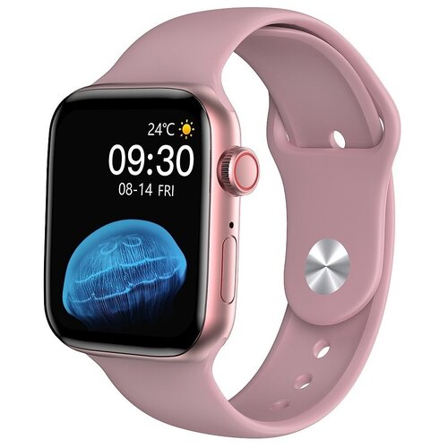 Умные часы, Смарт часы Smart Watch HW22, 44мм, розовые