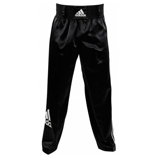 фото Брюки для кикбоксинга kick boxing pants full contact черные (размер 160 см) adidas