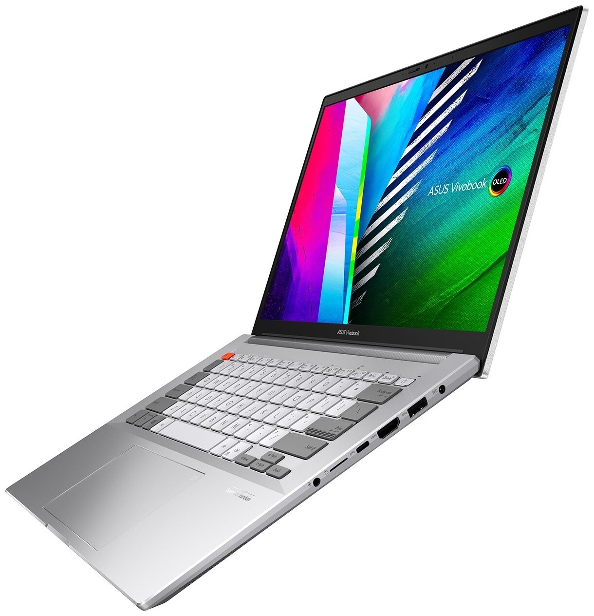 Ноутбук ASUS VivoBook Pro 14X OLED N7400PC-KM024W 90NB0U44-M02770 (14", Core i5 11300H, 8Gb/ SSD 512Gb, GeForce® RTX 3050 для ноутбуков) Серебристый - фотография № 3