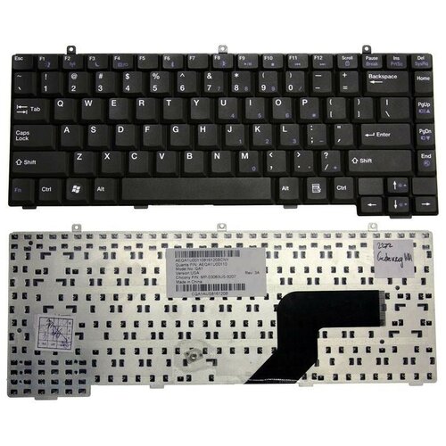 Клавиатура для ноутбука Gateway E475 черная