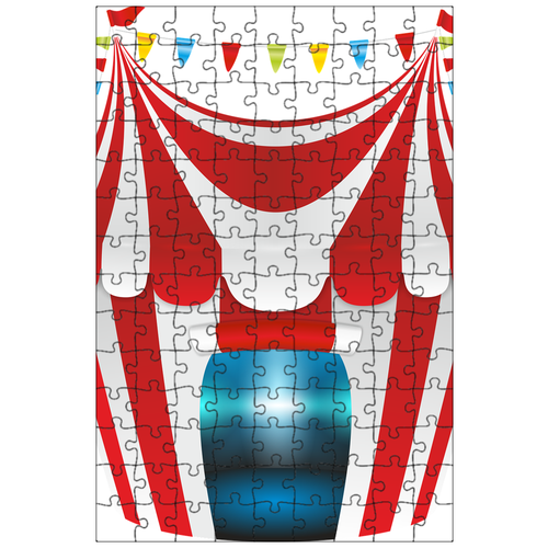 фото Магнитный пазл 27x18см."палатка, шатёр, цирк" на холодильник lotsprints