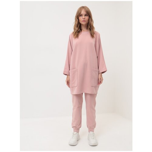 Туника с карманами цвет Пудра LIOLI размер 48-50
