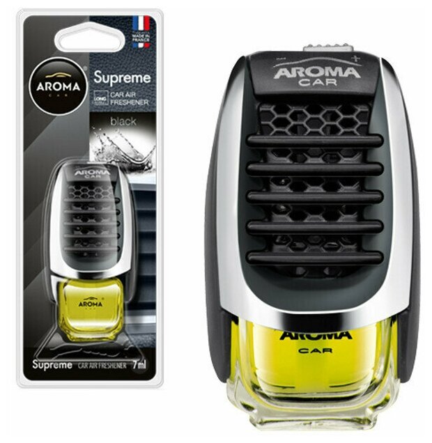 AROMA CAR Ароматизатор воздуха в дефлектор Aroma Car AROMA CAR SUPREME Black