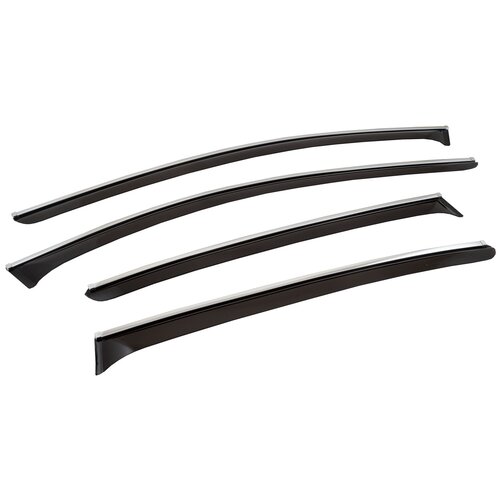 Дефлекторы окон CHROMEX с хром. молдингом Mazda 3 (BP) хэтчбек (2019-), 4шт.