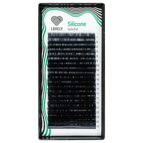 Купить Lovely Silicone, D, 0.15, 8-15 mm, 20 линий, черный